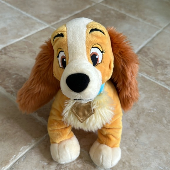 Disney Lady and The Tramp 12” x 12” Plush Lady Dog Stuffed Animal EC - Picture 1 of 6